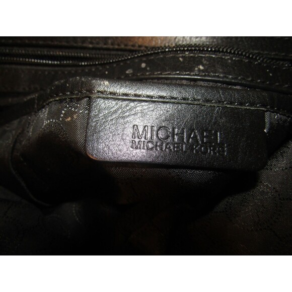 Michael Kors Grayson Shoulder Bag Signature Canvas Tote Purse Side Pockets - Picture 10 of 10